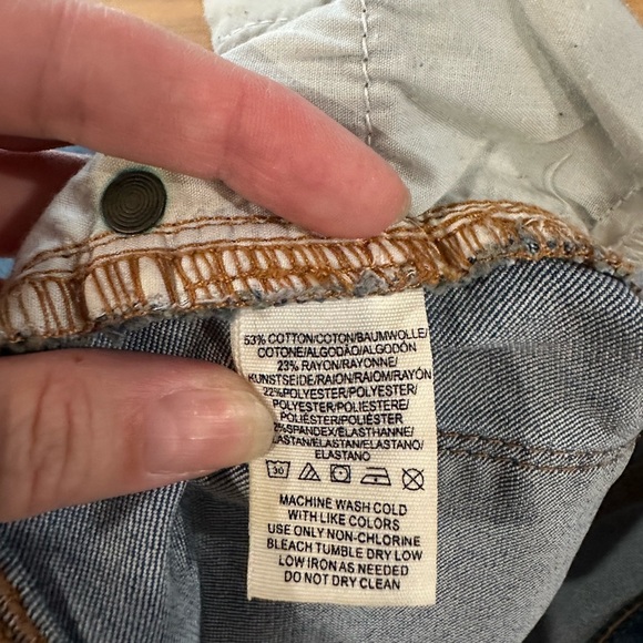 Free People vintage stretch Classic Blue skinny Denim - Picture 8 of 8